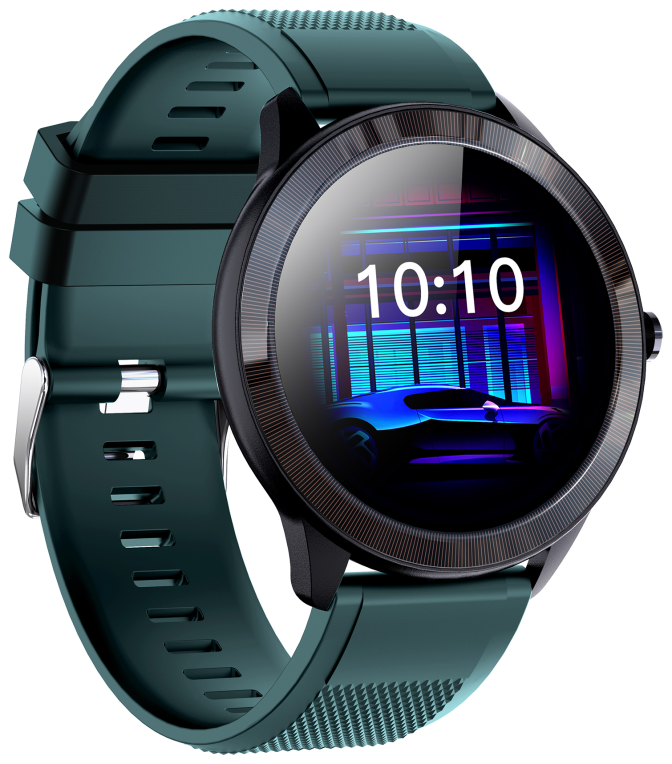 SMARTWATCH LEOTEC 1,28" MULTISPORT WAVE VERDE PANTALLA REDONDA - detalle