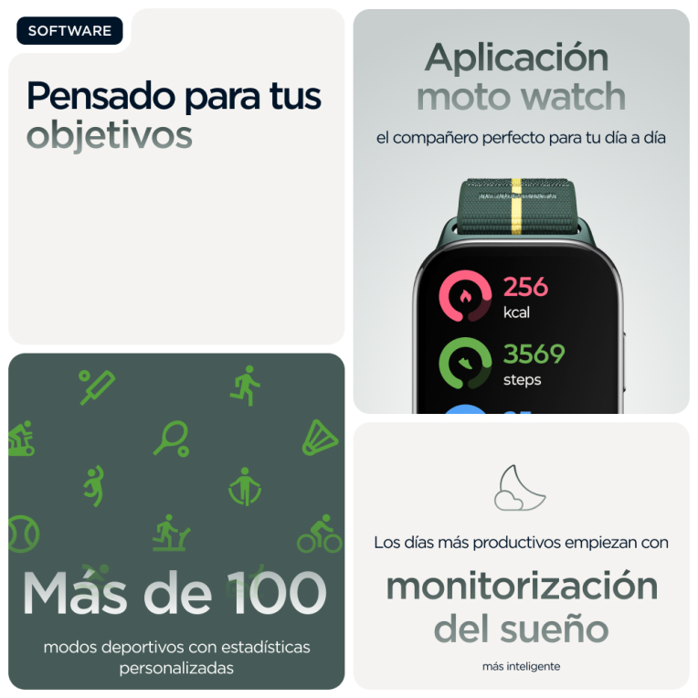 SMARTWATCH MOTOROLA MOTO WATCH FIT - detalle