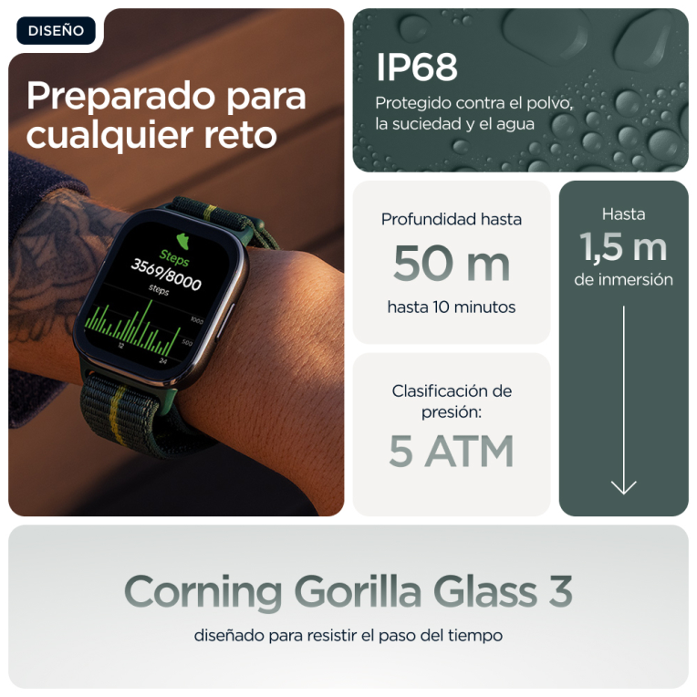 SMARTWATCH MOTOROLA MOTO WATCH FIT - detalle