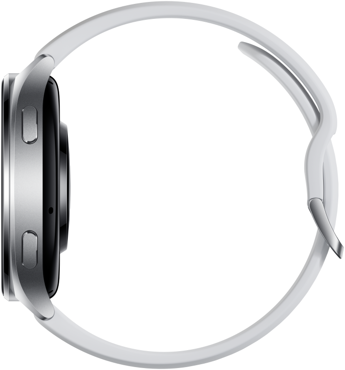 SMARTWATCH XIAOMI WATCH 2 4G SILVER CASE WITH GRAY TPU STRAP - detalle