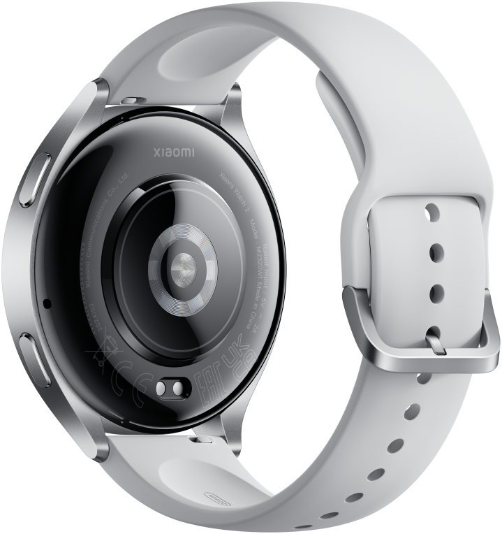 SMARTWATCH XIAOMI WATCH 2 4G SILVER CASE WITH GRAY TPU STRAP - detalle