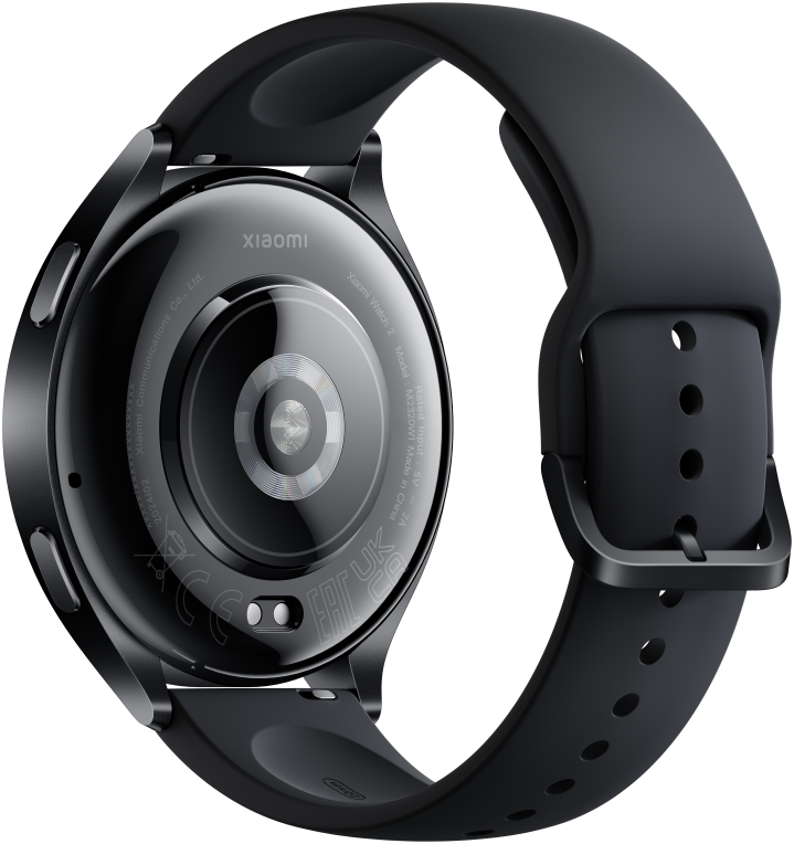 SMARTWATCH XIAOMI WATCH 2 BLACK CASE WITH BLACK TPU STRAP - detalle