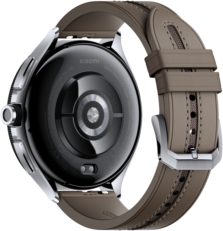 SMARTWATCH XIAOMI WATCH 2 PRO SILVER CASE WITH BROWN STRAP - detalle