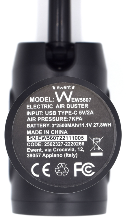 SOPLADOR EWENT AIRE ELECTRICO RECARGABLE - detalle