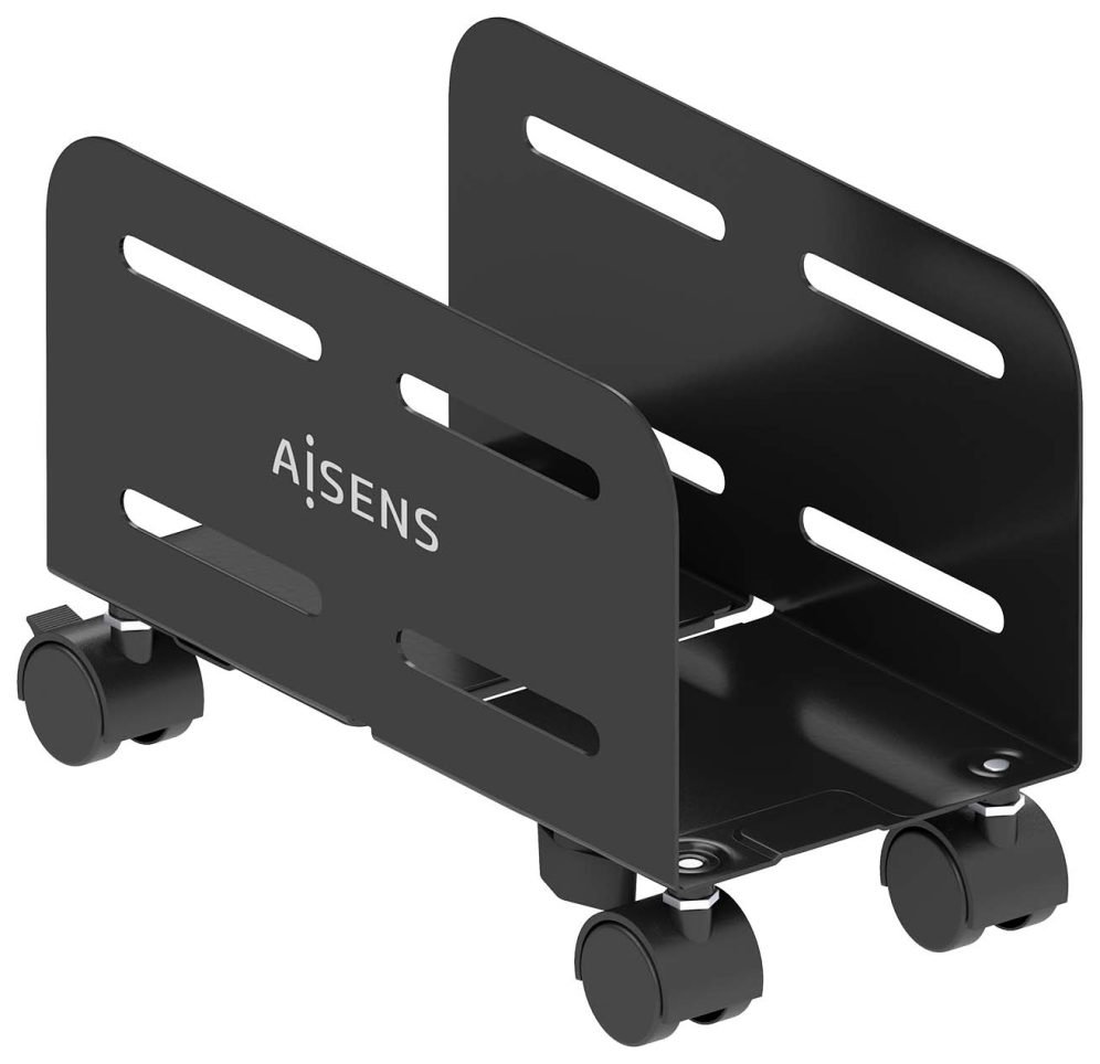 SOPORTE AISENS CPU METALICO AJUSTABLE DE SUELO NEGRO - detalle