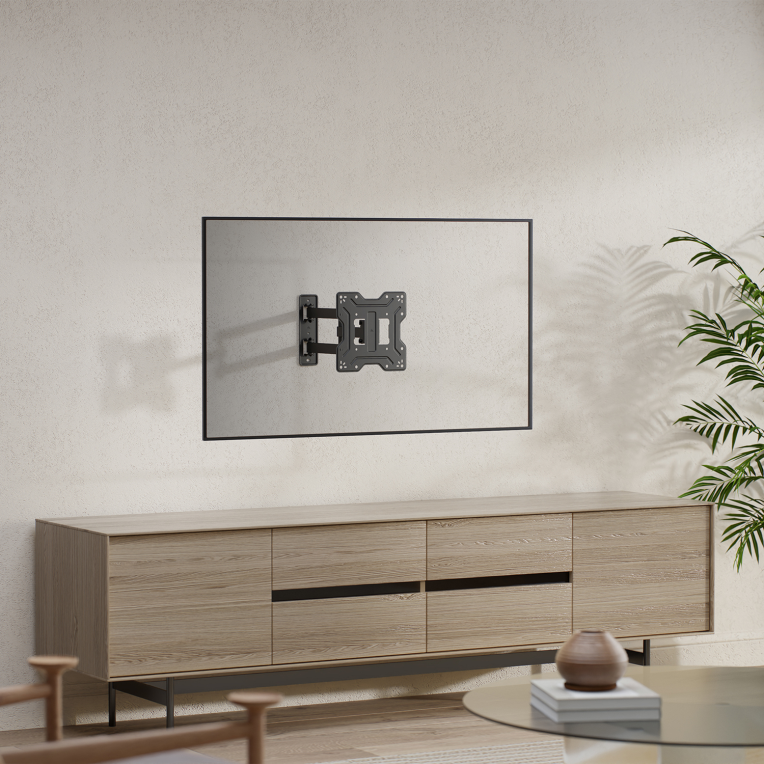SOPORTE AISENS ECO GIRATORIO INCLINABLE MONITOR/TV 30KG (3 PIVOTES) 23-43" - detalle