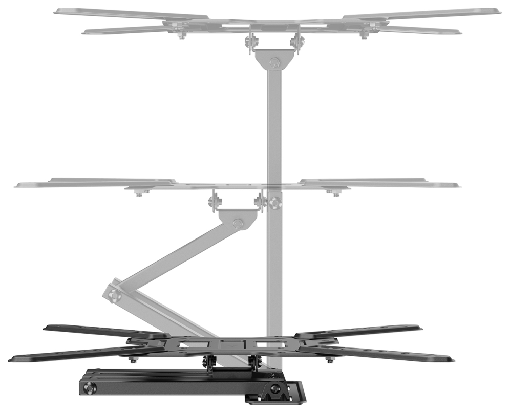 SOPORTE AISENS ECO GIRATORIO INCLINABLE MONITOR/TV 30KG (3 PIVOTES) 23-65" - detalle