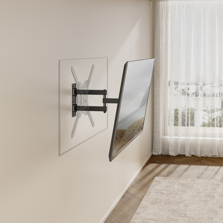 SOPORTE AISENS ECO GIRATORIO INCLINABLE MONITOR/TV 30KG (3 PIVOTES) 23-65" - detalle