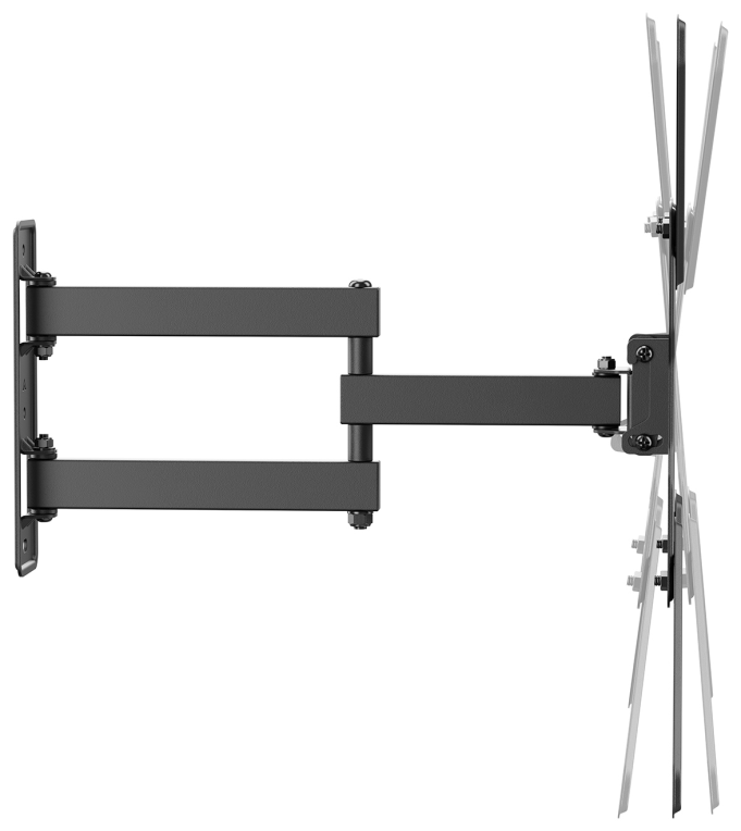 SOPORTE AISENS ECO GIRATORIO INCLINABLE MONITOR/TV 30KG (3 PIVOTES) 23-65" - detalle
