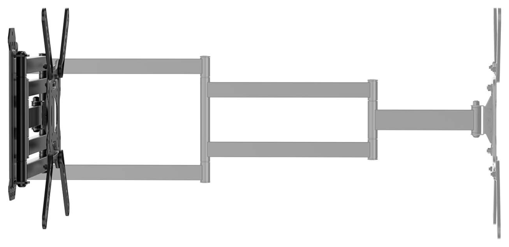 SOPORTE AISENS ECO GIRATORIO INCLINABLE NIVELABLE MONITOR/TV 35KG 23-65 - detalle