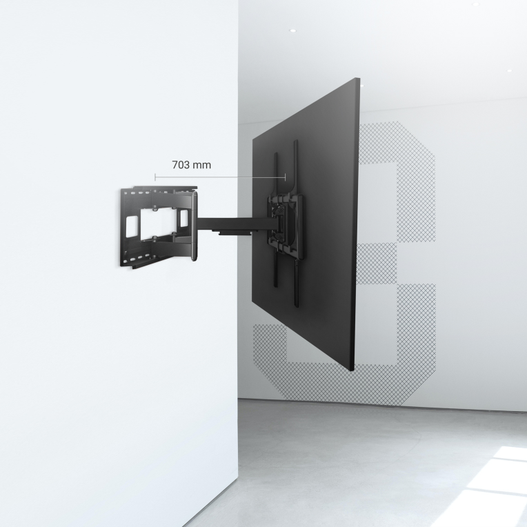 SOPORTE AISENS GIRATORIO INCLINABLE NIVELABLE MONITOR TV 60-120 120KG - detalle