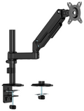 AISENS Soporte de Mesa Eco Contrapeso Giratorio e Inclinable para Monitor/TV 9kg (3 Pivotes. 1 Brazo) de 17-32. Negro