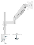 AISENS Soporte de Mesa Eco Contrapeso Giratorio e Inclinable para Monitor/TV 9kg (3 PIVOTES. 1 BRAZO) de 17-32. Blanco