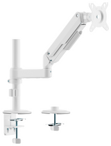AISENS Soporte de Mesa Eco Contrapeso Giratorio e Inclinable para Monitor/TV 9kg (3 PIVOTES. 1 BRAZO) de 17-32. Blanco