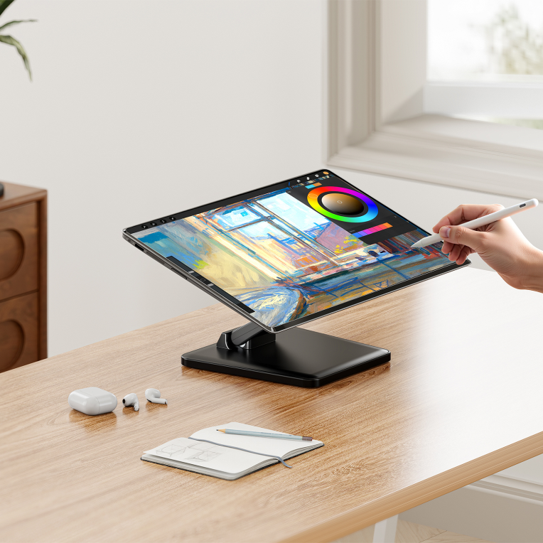 SOPORTE AISENS MESA ECO INCLINABLE PARA MONITOR/POS 6.5KG DE 10-27" NEGRO - detalle