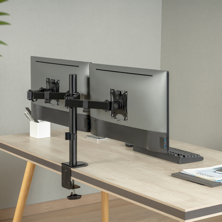 SOPORTE AISENS MESA GIRATORIO E INCLINABLE MONITOR/TV 9KG 17-32 NEGRO - detalle