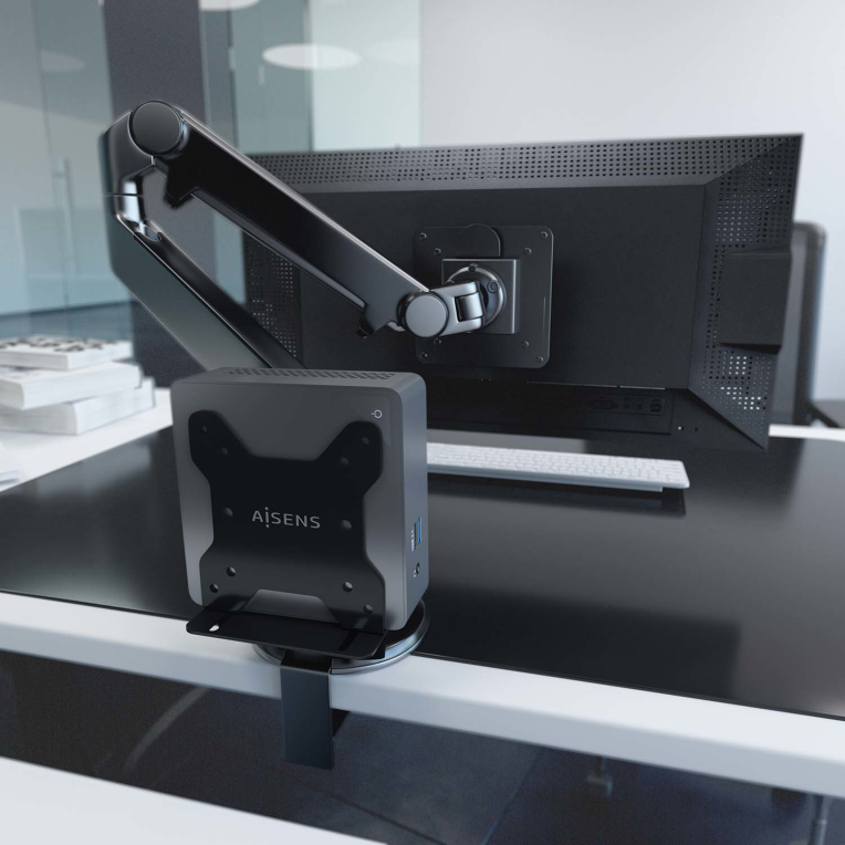 SOPORTE AISENS MINI PC MUY VERSATIL NEGRO - detalle