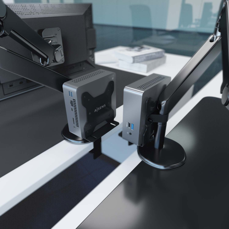 SOPORTE AISENS MINI PC MUY VERSATIL NEGRO - detalle