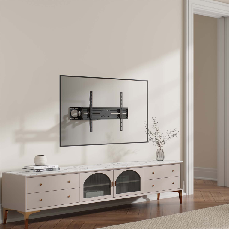 SOPORTE AISENS PARED ECO GIRA INCLI NIVELA MONITOR 40KG 37-80 NEGRO - detalle