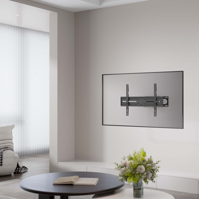SOPORTE AISENS PARED ECO GIRA INCLI NIVELA MONITOR 40KG 37-80 NEGRO - detalle