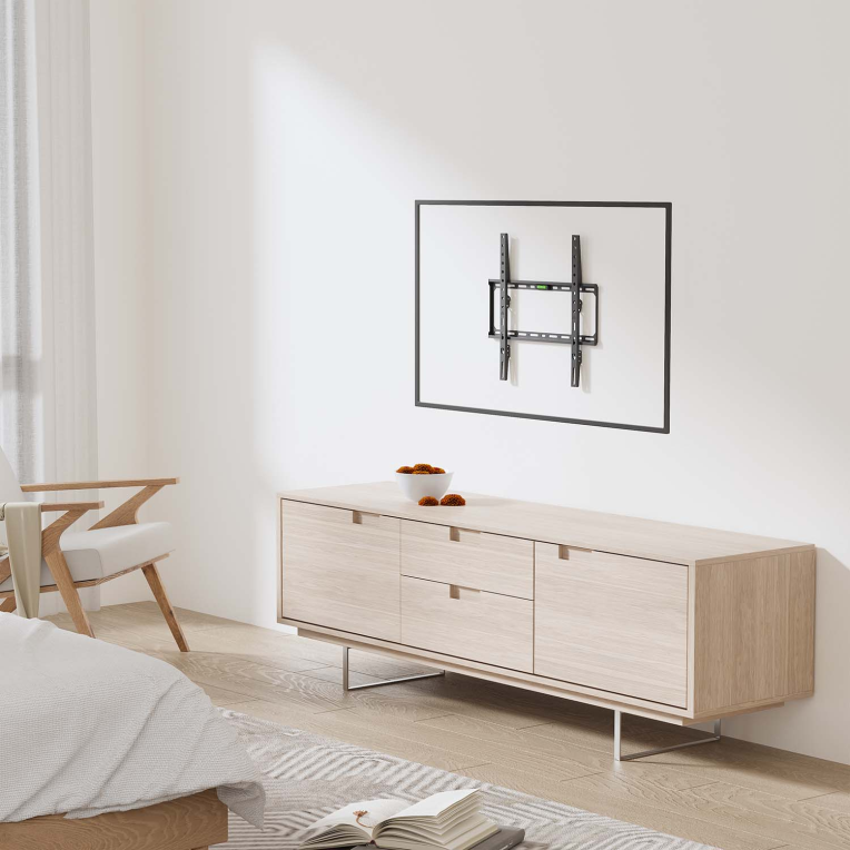 SOPORTE AISENS PARED ECO ULTRA DELGADO MONITOR TV 45KG 32"-75" NEGRO - detalle