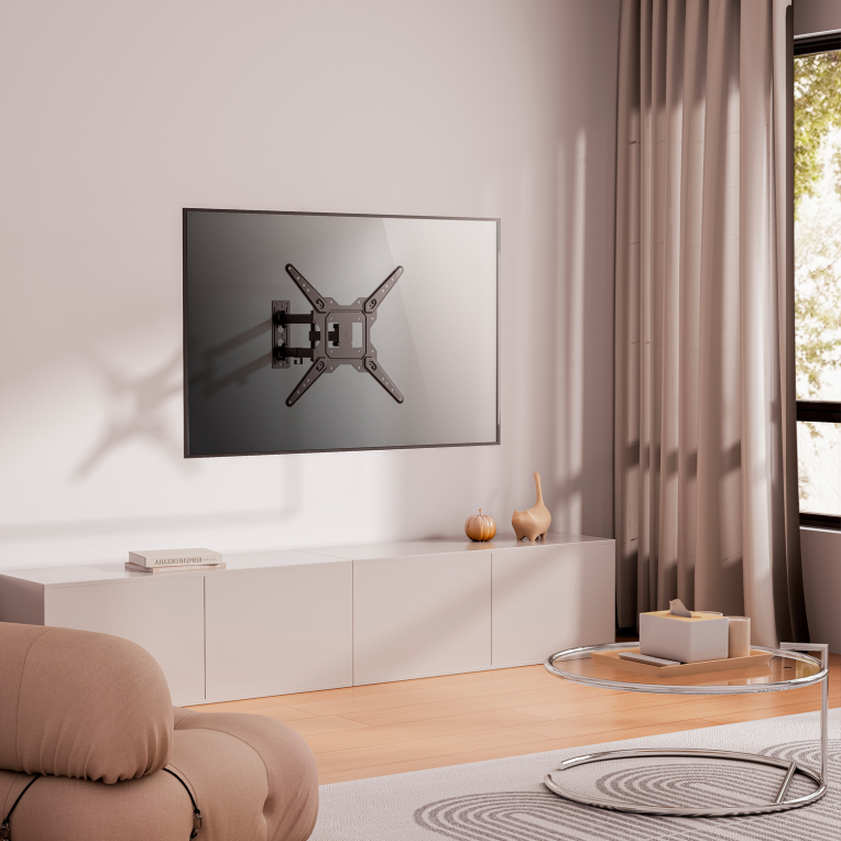 SOPORTE AISENS PARED GIRATORIO INCLINABLE MONITOR/TV 30KG 23-55 NEGRO - detalle