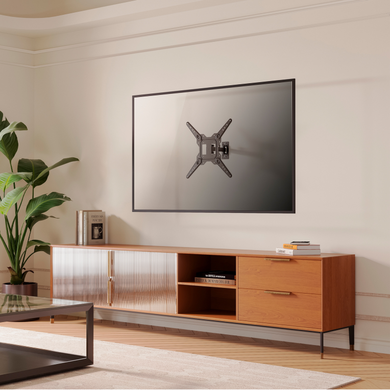 SOPORTE AISENS PARED GIRATORIO INCLINABLE MONITOR/TV 30KG 23-55 NEGRO - detalle