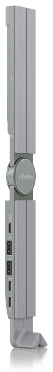 SOPORTE AISENS SOBREMESA AJUSTABLE PORTATIL/TABLET USB-C DOCK GRIS