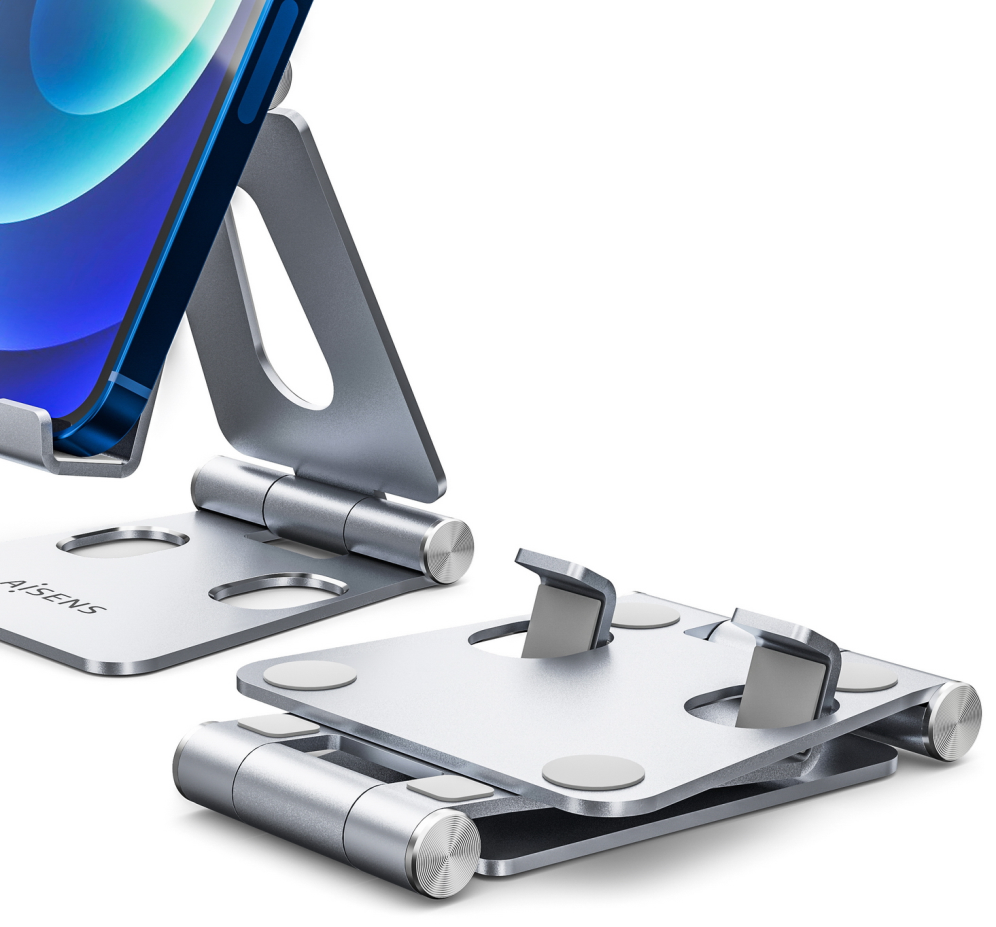 SOPORTE AISENS SOBREMESA M AJUSTABLE (2 PIVOTES) MOVIL TABLET - detalle