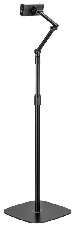 SOPORTE AISENS SUELO UNIVERSAL AJUSTABLE (3 PIVOTES) TABLET NEGRO - detalle