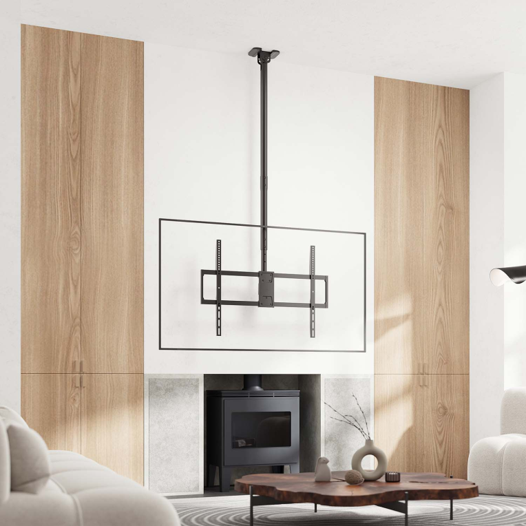 SOPORTE AISENS TECHO GIRATORIO INCLINABLE EXTENSIBLE NIVELABLE MONITOR/TV 50-100 - detalle