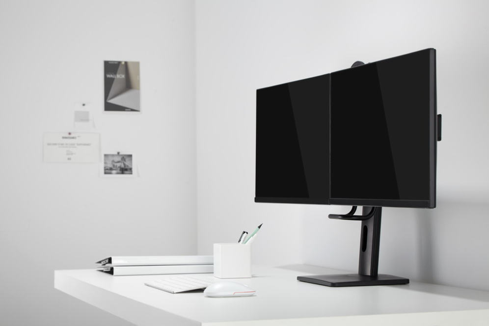 SOPORTE DE MESA GEMBIRD PARA DOS MONITORES ALTURA REGULABLE - detalle