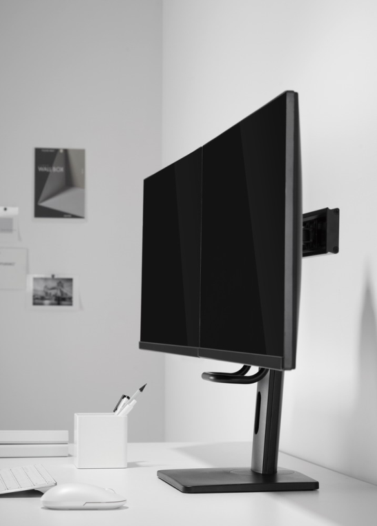 SOPORTE DE MESA GEMBIRD PARA DOS MONITORES ALTURA REGULABLE - detalle