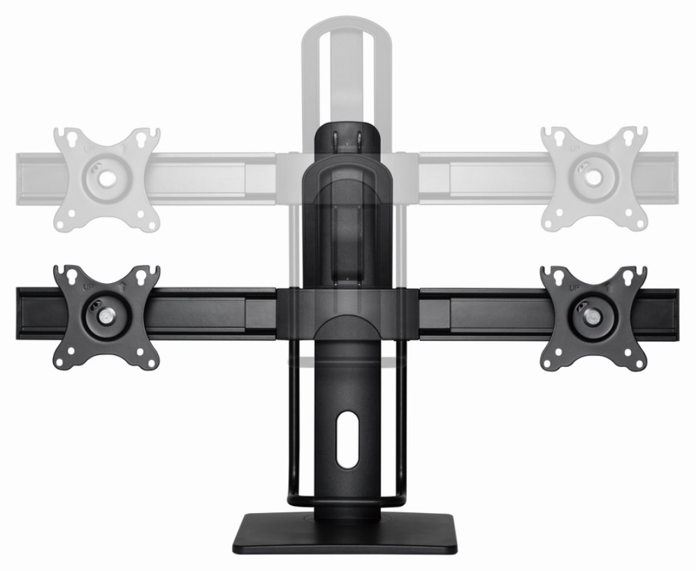 SOPORTE DE MESA GEMBIRD PARA DOS MONITORES ALTURA REGULABLE - detalle