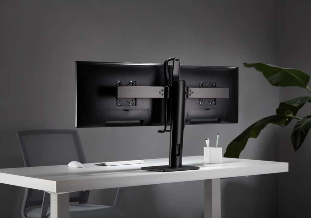 SOPORTE DE MESA GEMBIRD PARA DOS MONITORES ALTURA REGULABLE - detalle