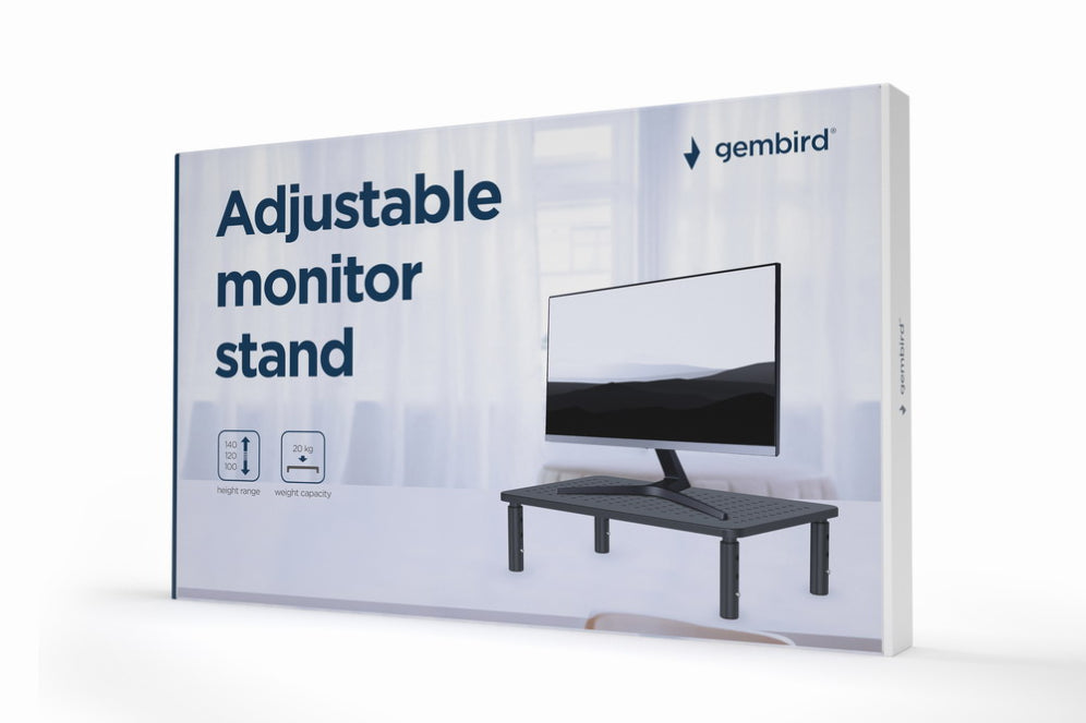 Gembird MS-TABLE-01 soporte para monitor Escritorio Negro