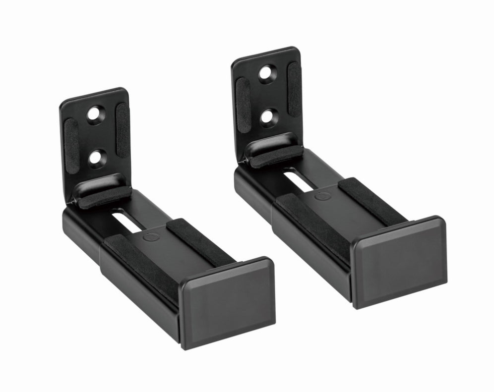 Gembird WM-SB-01 soporte de altavoz Pared Acrilonitrilo butadieno estireno (ABS). Acero Negro