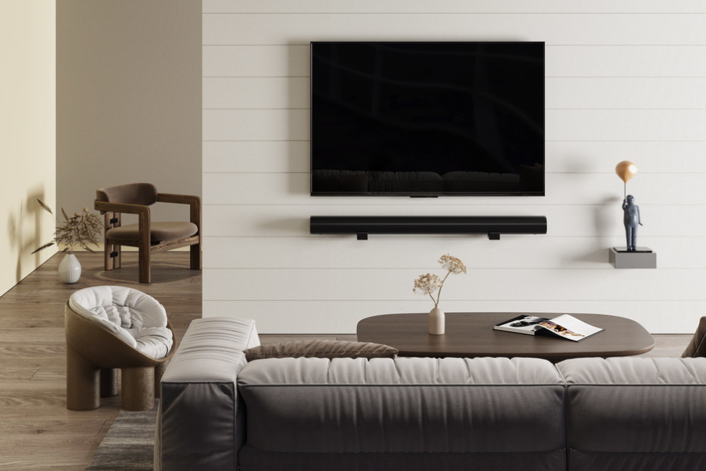 SOPORTE DE PARED GEMBIRD PARA BARRA DE SONIDO NEGRO - detalle