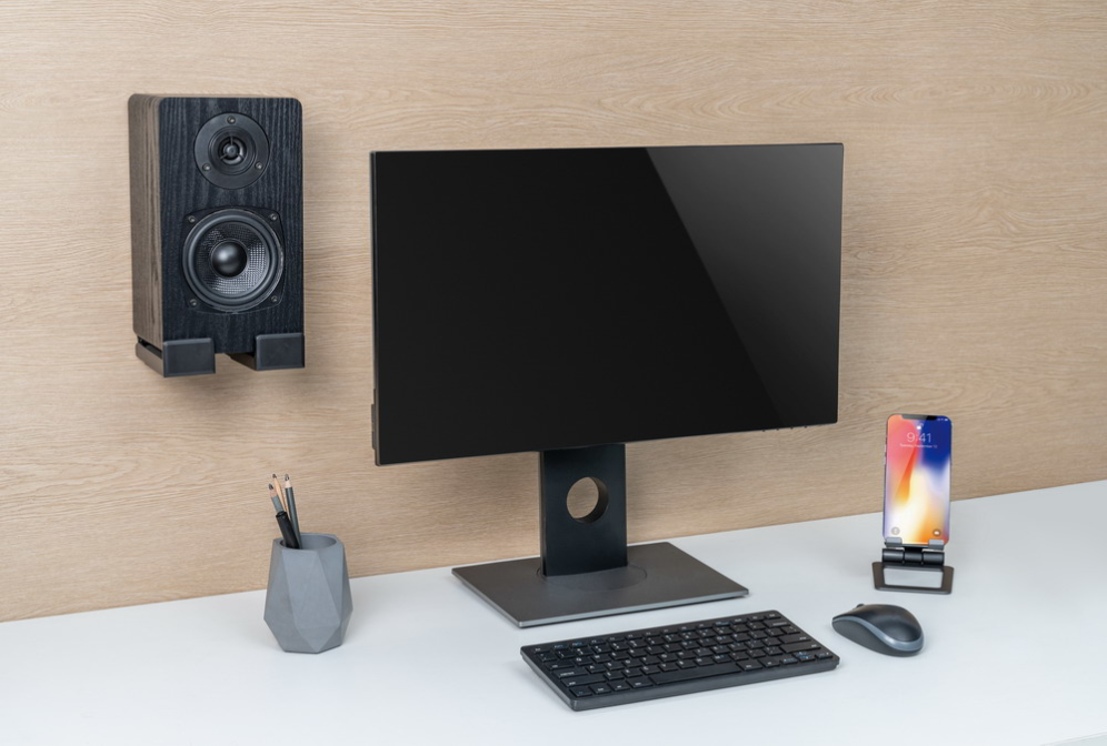 SOPORTE DE PARED GEMBIRD PARA BARRA DE SONIDO NEGRO - detalle