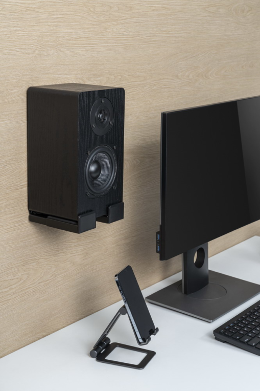 SOPORTE DE PARED GEMBIRD PARA BARRA DE SONIDO NEGRO - detalle
