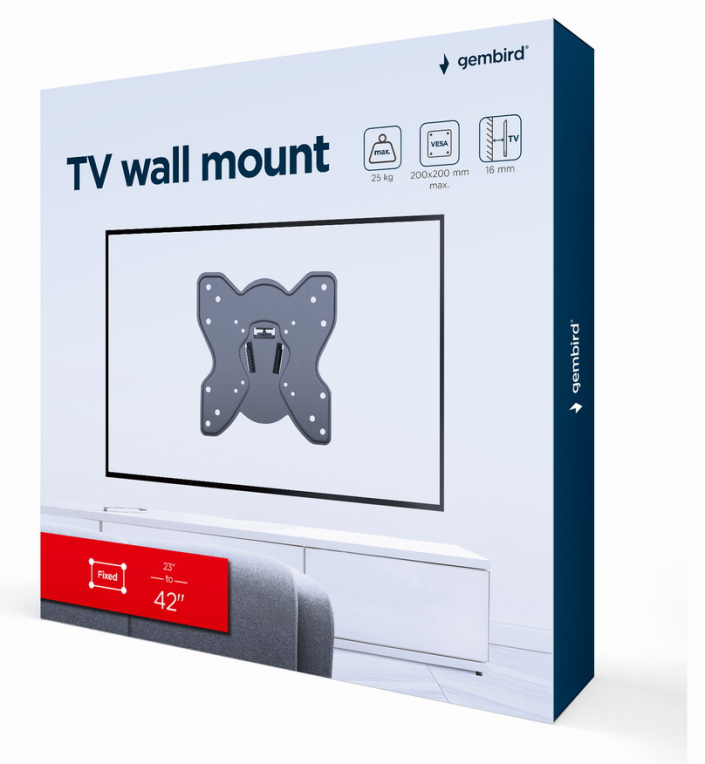 SOPORTE DE PARED GEMBIRD PARA TV (FIJO) 23-42 25 KG - detalle