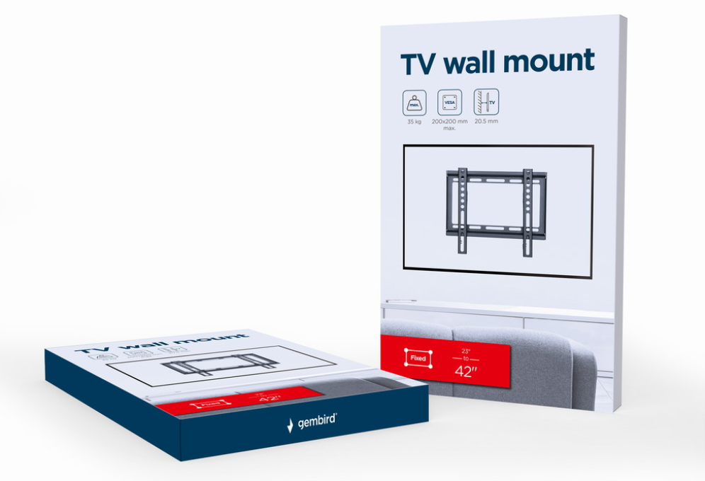 SOPORTE DE PARED GEMBIRD PARA TV (FIJO) 23-42 35 KG - detalle