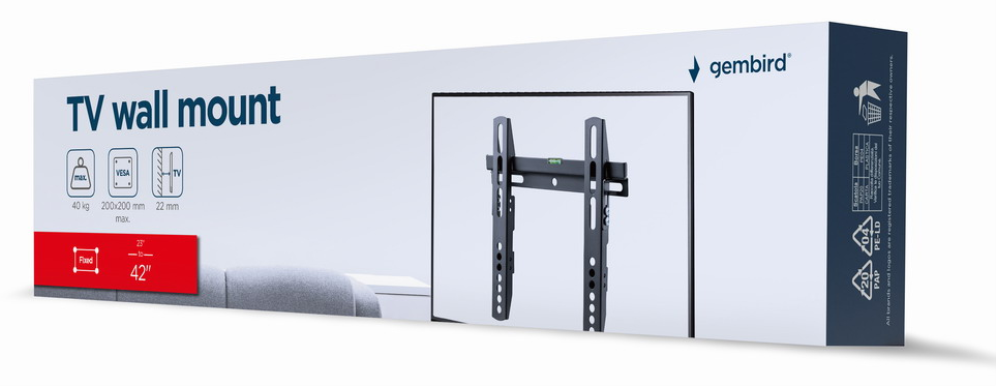 SOPORTE DE PARED GEMBIRD PARA TV (FIJO) 23-42 - detalle
