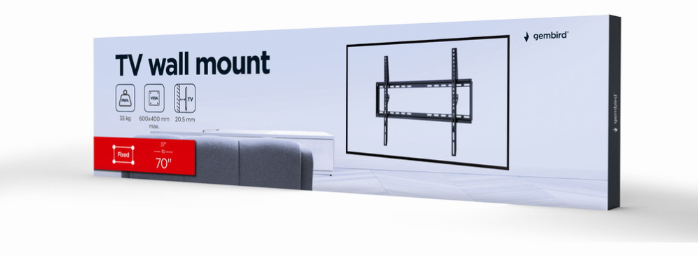 SOPORTE DE PARED GEMBIRD PARA TV (FIJO) 37-70 (35 KG) - detalle