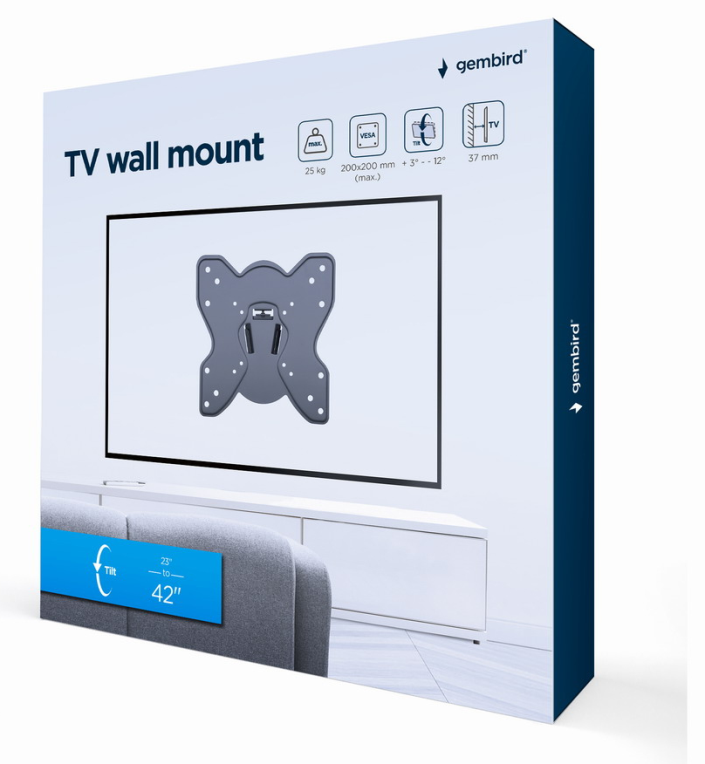 SOPORTE DE PARED GEMBIRD PARA TV (INCLINABLE) 23-42 25 KG - detalle