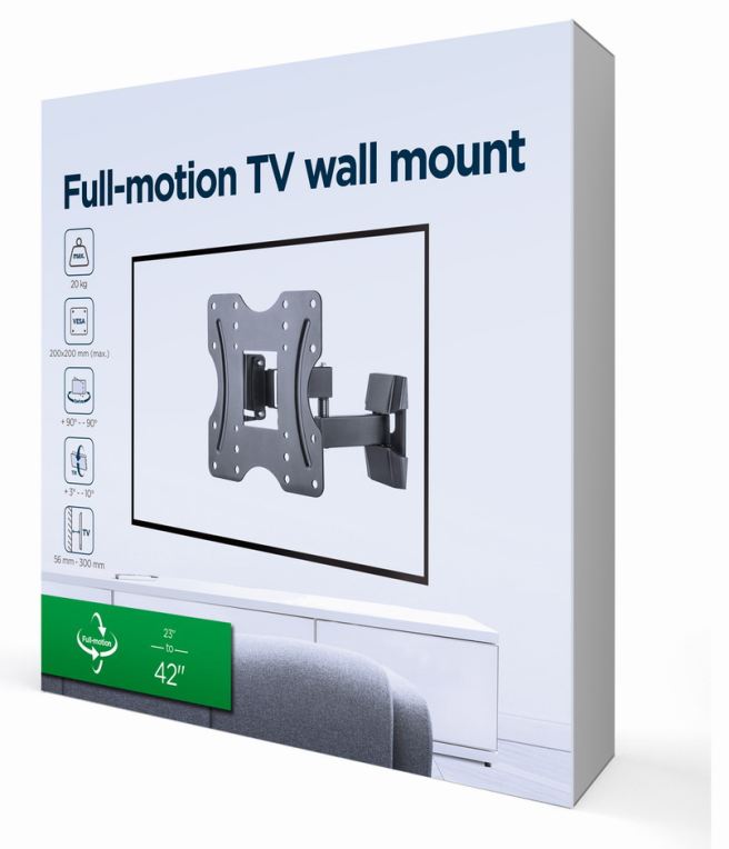 SOPORTE DE PARED GEMBIRD PARA TV MOVIMIENTO COMPLETO 23-42 - detalle