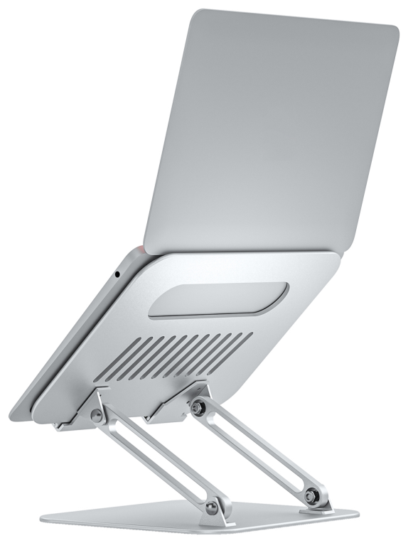 SOPORTE DE SOBREMESA AISENS XL 10-17 AJUSTABLE PARA PORTATIL TABLET PLATA - detalle