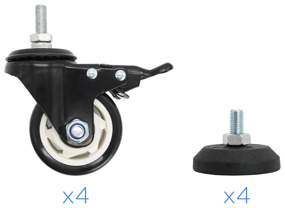 SOPORTE DE SUELO CON RUEDAS TOOQ FS20200M-B 60-105" MAX 150KG - detalle