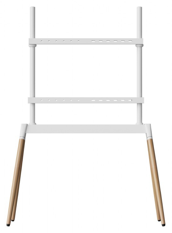 SOPORTE DE SUELO GEMBIRD PARA TV 55" - 86" BLANCO/MADERA - detalle