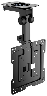 AISENS Soporte de Techo Giratorio. Plegable para Monitor/TV 20Kg de 19-43. Negro
